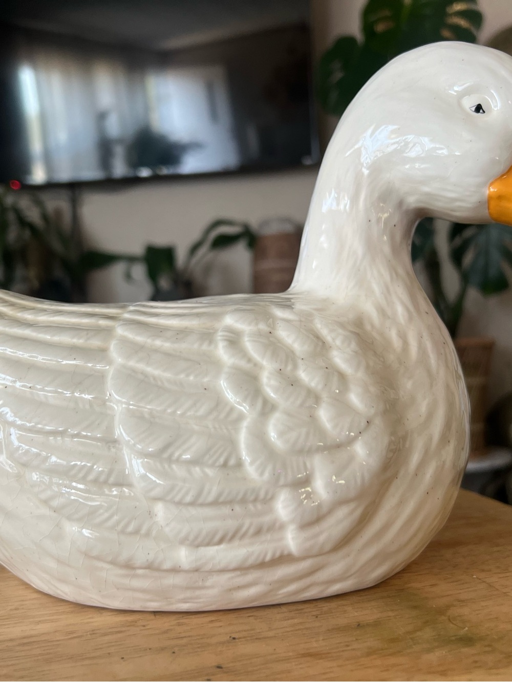 Vintage ceramic duck